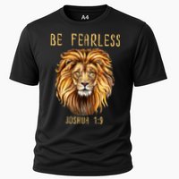 Christian Fearless Joshua 1:9 Faith Gift Cooling Performance Crew T-Shirt