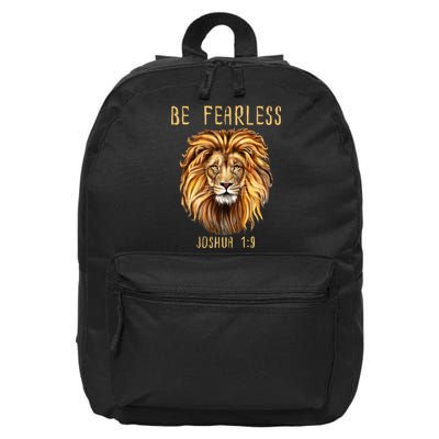 Christian Fearless Joshua 1:9 Faith Gift 16 in Basic Backpack