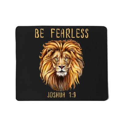 Christian Fearless Joshua 1:9 Faith Gift Mousepad