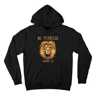 Christian Fearless Joshua 1:9 Faith Gift Tall Hoodie