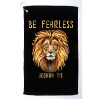 Christian Fearless Joshua 1:9 Faith Gift Golf Towel