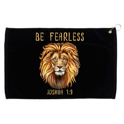 Christian Fearless Joshua 1:9 Faith Gift Grommeted Golf Towel