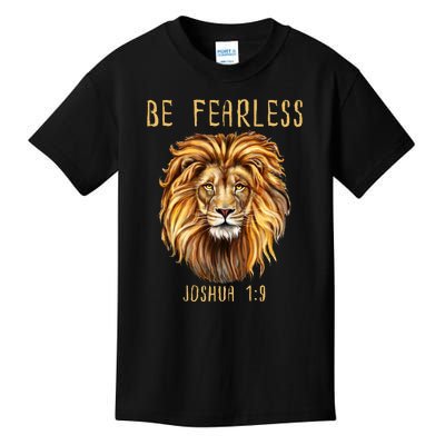 Christian Fearless Joshua 1:9 Faith Gift Kids T-Shirt