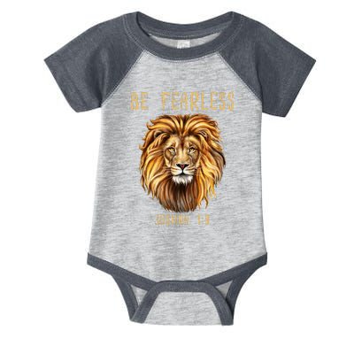 Christian Fearless Joshua 1:9 Faith Gift Infant Baby Jersey Bodysuit