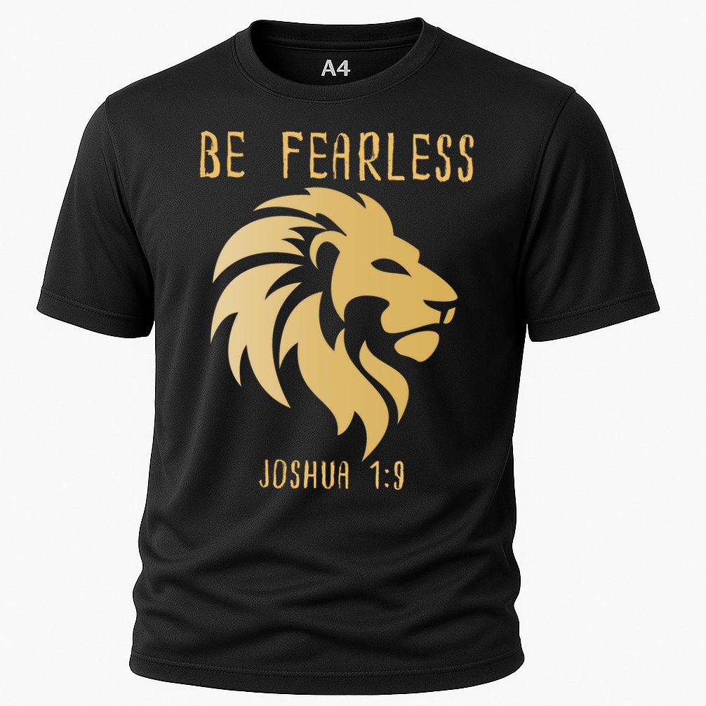 Christian Fearless Joshua 1:9 Faith Gift Performance Shirt