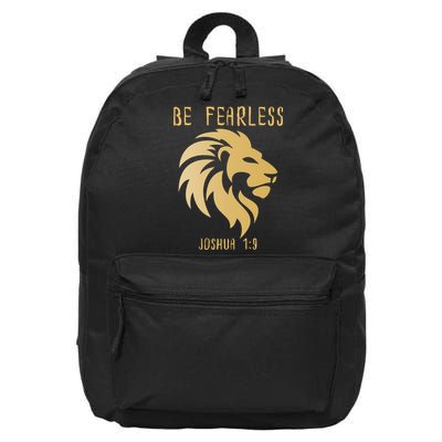 Christian Fearless Joshua 1:9 Faith Gift 16 in Basic Backpack
