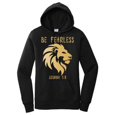 Christian Fearless Joshua 1:9 Faith Gift Women's Pullover Hoodie