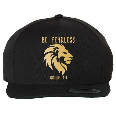 Christian Fearless Joshua 1:9 Faith Gift Wool Snapback Cap