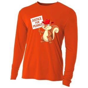 Christmas Funny Justice For Peanut Pnut Squirrel Pnut Justice Gift Cooling Performance Long Sleeve Crew