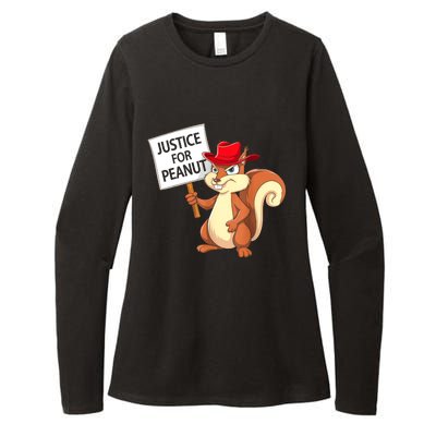 Christmas Funny Justice For Peanut Pnut Squirrel Pnut Justice Gift Womens CVC Long Sleeve Shirt