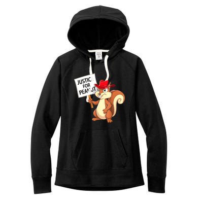 Christmas Funny Justice For Peanut Pnut Squirrel Pnut Justice Gift Women's Fleece Hoodie