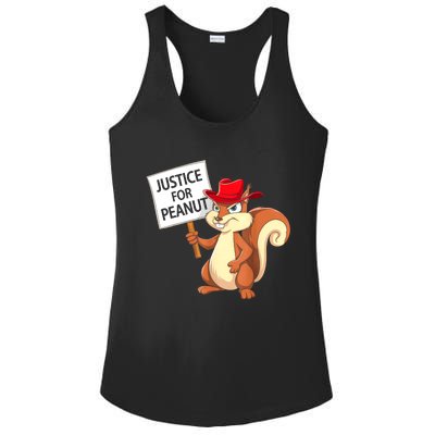 Christmas Funny Justice For Peanut Pnut Squirrel Pnut Justice Gift Ladies PosiCharge Competitor Racerback Tank