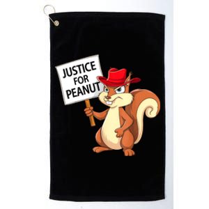 Christmas Funny Justice For Peanut Pnut Squirrel Pnut Justice Gift Platinum Collection Golf Towel