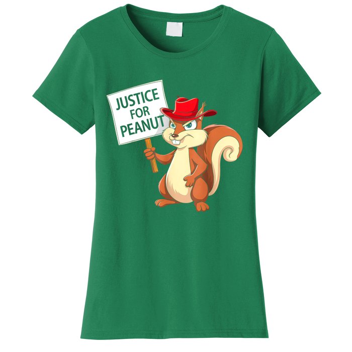 Christmas Funny Justice For Peanut Pnut Squirrel Pnut Justice Gift Women's T-Shirt