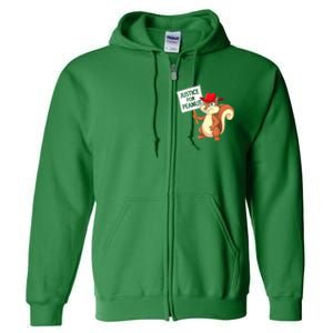 Christmas Funny Justice For Peanut Pnut Squirrel Pnut Justice Gift Full Zip Hoodie