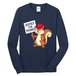 Christmas Funny Justice For Peanut Pnut Squirrel Pnut Justice Gift Tall Long Sleeve T-Shirt