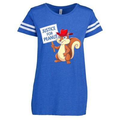 Christmas Funny Justice For Peanut Pnut Squirrel Pnut Justice Gift Enza Ladies Jersey Football T-Shirt