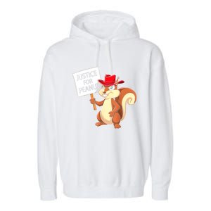 Christmas Funny Justice For Peanut Pnut Squirrel Pnut Justice Gift Garment-Dyed Fleece Hoodie