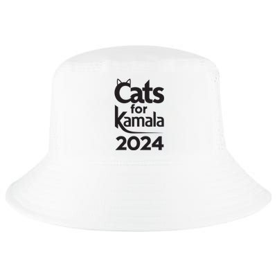 Cats For Kamala 2024 Funny Political Harris Supporter Cool Comfort Performance Bucket Hat