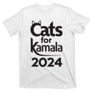 Cats For Kamala 2024 Funny Political Harris Supporter T-Shirt