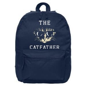 Cat Father Kitty Dad Fathers Day Meow Feline Gift 16 in Basic Backpack