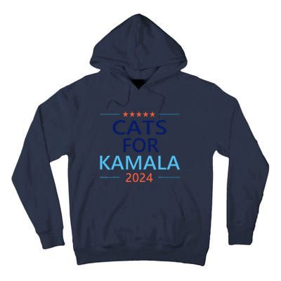 Cats For Kamala Harris 2024 Childless Cat Lady Jd Vance Tall Hoodie