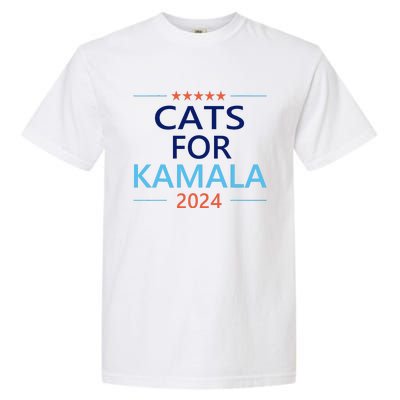 Cats For Kamala Harris 2024 Childless Cat Lady Jd Vance Garment-Dyed Heavyweight T-Shirt