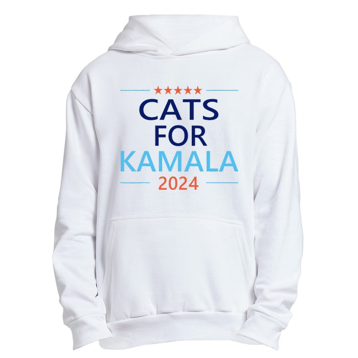 Cats For Kamala Harris 2024 Childless Cat Lady Jd Vance Urban Pullover Hoodie