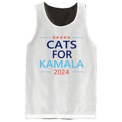 Cats For Kamala Harris 2024 Childless Cat Lady Jd Vance Mesh Reversible Basketball Jersey Tank