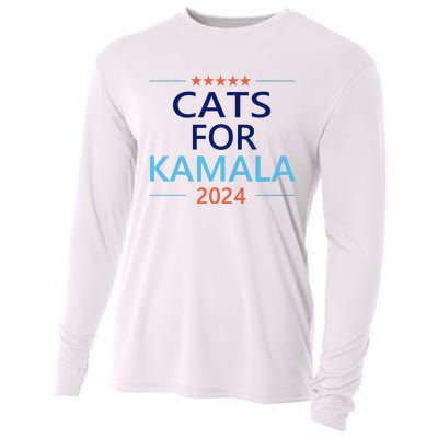 Cats For Kamala Harris 2024 Childless Cat Lady Jd Vance Cooling Performance Long Sleeve Crew