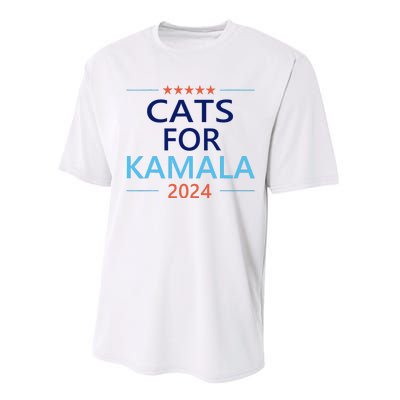 Cats For Kamala Harris 2024 Childless Cat Lady Jd Vance Performance Sprint T-Shirt