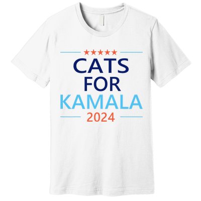 Cats For Kamala Harris 2024 Childless Cat Lady Jd Vance Premium T-Shirt