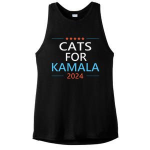 Cats For Kamala Harris 2024 Childless Cat Lady Jd Vance Ladies PosiCharge Tri-Blend Wicking Tank