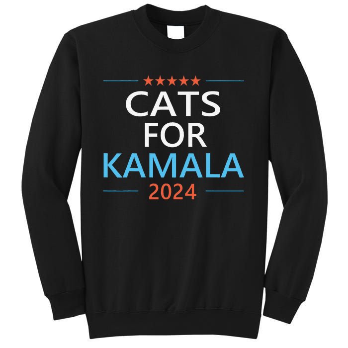 Cats For Kamala Harris 2024 Childless Cat Lady Jd Vance Sweatshirt