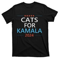 Cats For Kamala Harris 2024 Childless Cat Lady Jd Vance T-Shirt