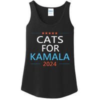 Cats For Kamala Harris 2024 Childless Cat Lady Jd Vance Ladies Essential Tank