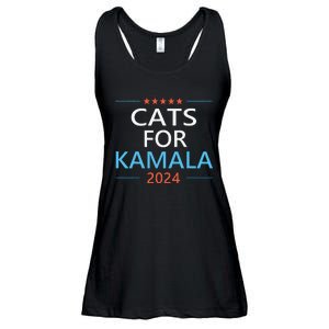 Cats For Kamala Harris 2024 Childless Cat Lady Jd Vance Ladies Essential Flowy Tank