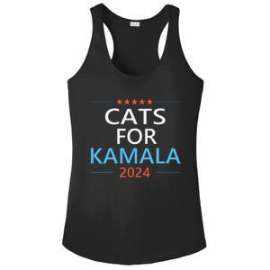 Cats For Kamala Harris 2024 Childless Cat Lady Jd Vance Ladies PosiCharge Competitor Racerback Tank