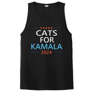 Cats For Kamala Harris 2024 Childless Cat Lady Jd Vance PosiCharge Competitor Tank