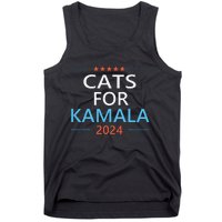 Cats For Kamala Harris 2024 Childless Cat Lady Jd Vance Tank Top