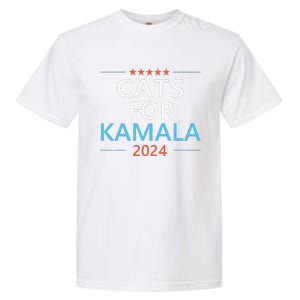 Cats For Kamala Harris 2024 Childless Cat Lady Jd Vance Garment-Dyed Heavyweight T-Shirt