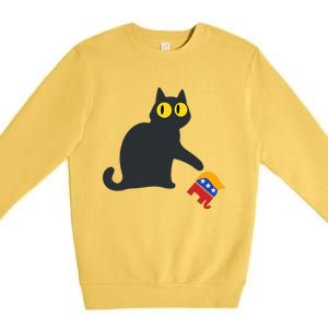 Cat For Kamala Harris Premium Crewneck Sweatshirt