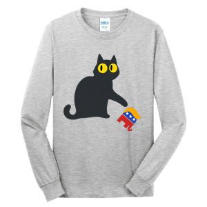 Cat For Kamala Harris Tall Long Sleeve T-Shirt