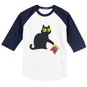 Cat For Kamala Harris Baseball Sleeve Shirt