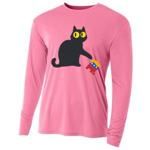 Cat For Kamala Harris Cooling Performance Long Sleeve Crew