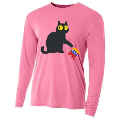 Cat For Kamala Harris Cooling Performance Long Sleeve Crew