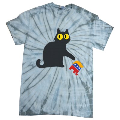 Cat For Kamala Harris Tie-Dye T-Shirt