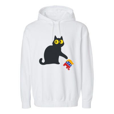 Cat For Kamala Harris Garment-Dyed Fleece Hoodie