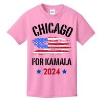 Chicago For Kamala 2024 Dnc Kamala Harris Supporter Kids T-Shirt