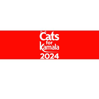 Cats For Kamala 2024 Funny Political Harris Supporter Bumper Sticker